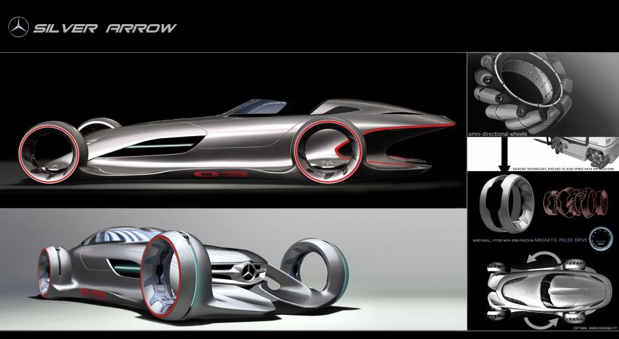  Mercedes-Benz Silver Arrow Concept 2011 года  (фото 5 из 12)